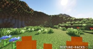 Minecraft with Small Fire texture pack