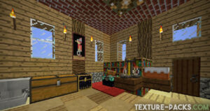 Screenshot of original Minecraft default textures