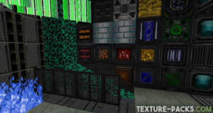Animated science fiction ore blocks in Minecraft