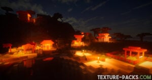 UShader test at night with all features at the highest level