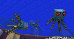 Underwater world of Minecraft with Tentacool