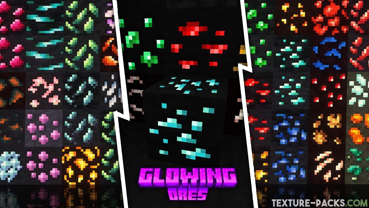 Glowing Ores Texture Pack