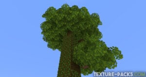 Minecraft jungle with improved tropical leaves