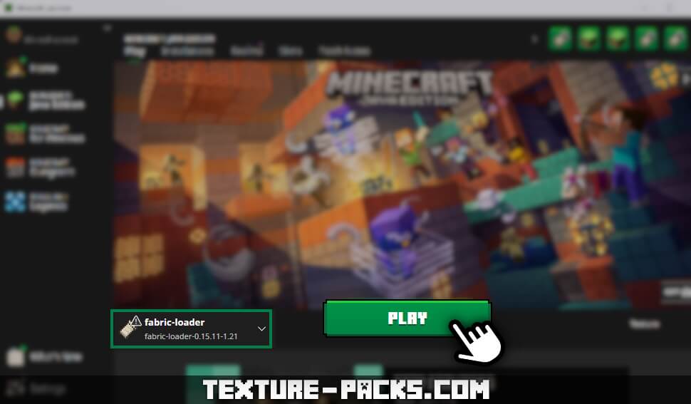 Launch Minecraft with Fabric