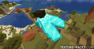 Diamond wings from the Elytras+ texture pack.