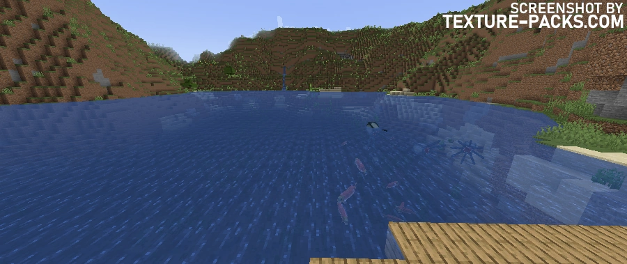 Minecraft water without the Lux shaders.