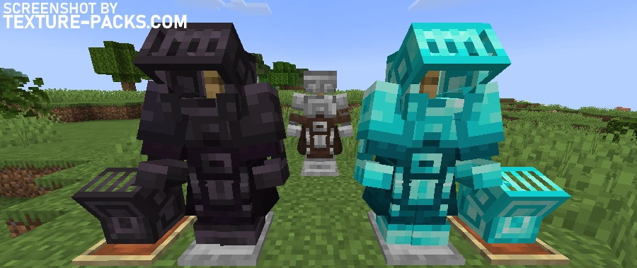 Three armors with Armory Conglomery.