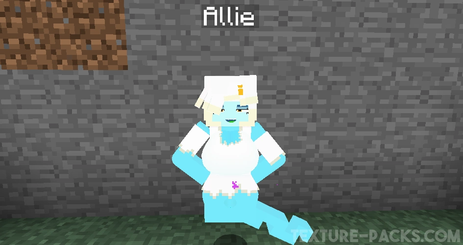 Allie is a genie with white clothing.