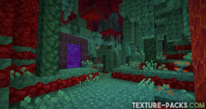 Texture Pack with 16x16 resolution in Minecraft nether