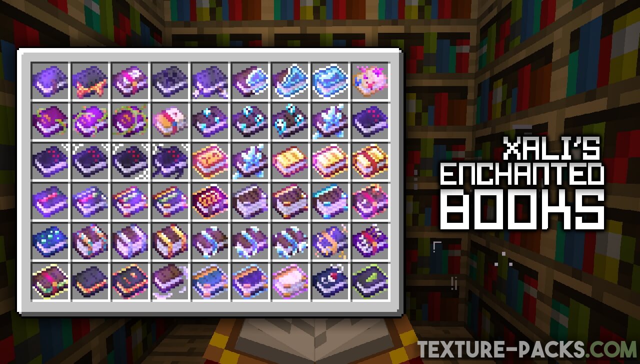 Xalis Enchanted Books Texture Pack 1.20, 1.20.6 → 1.19.4